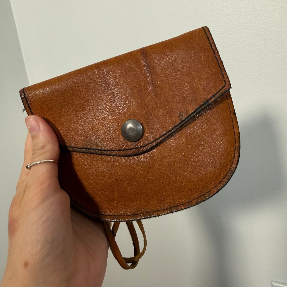 Small Brown Leather Mini Bag